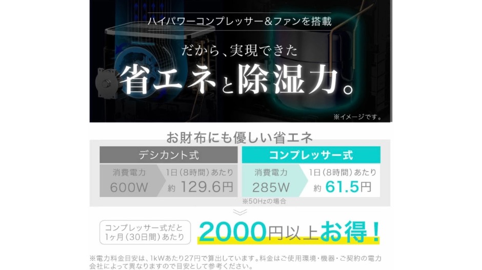 おすすめのコンプレッサー式除湿機の画像-12